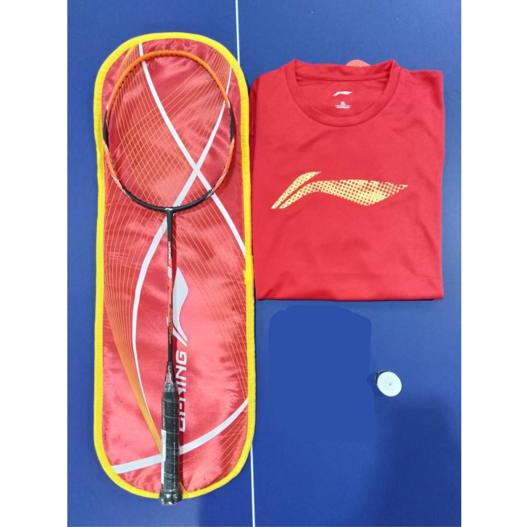 RAKET BADMINTON LINING G-FORCE 88+TS+GP-20+1 BAG 086-4
