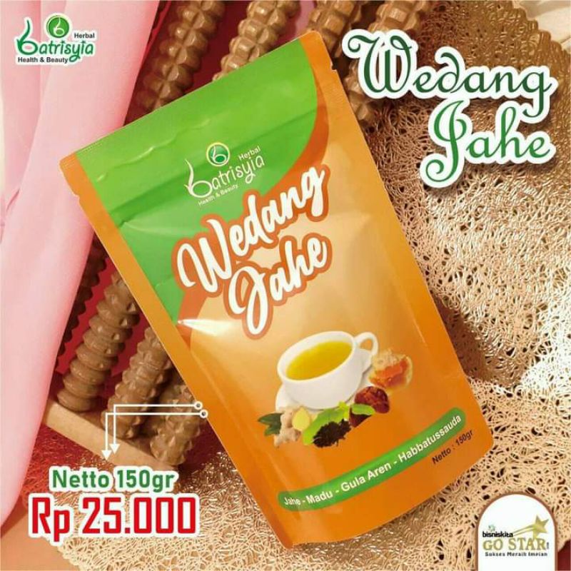 

[Bisa COD]Wedang jahe batrisyia 150gr /mengobati masuk angin/batuk/flu