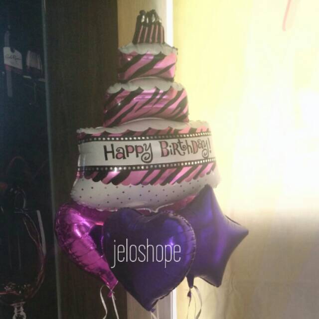 

Balon cake pink