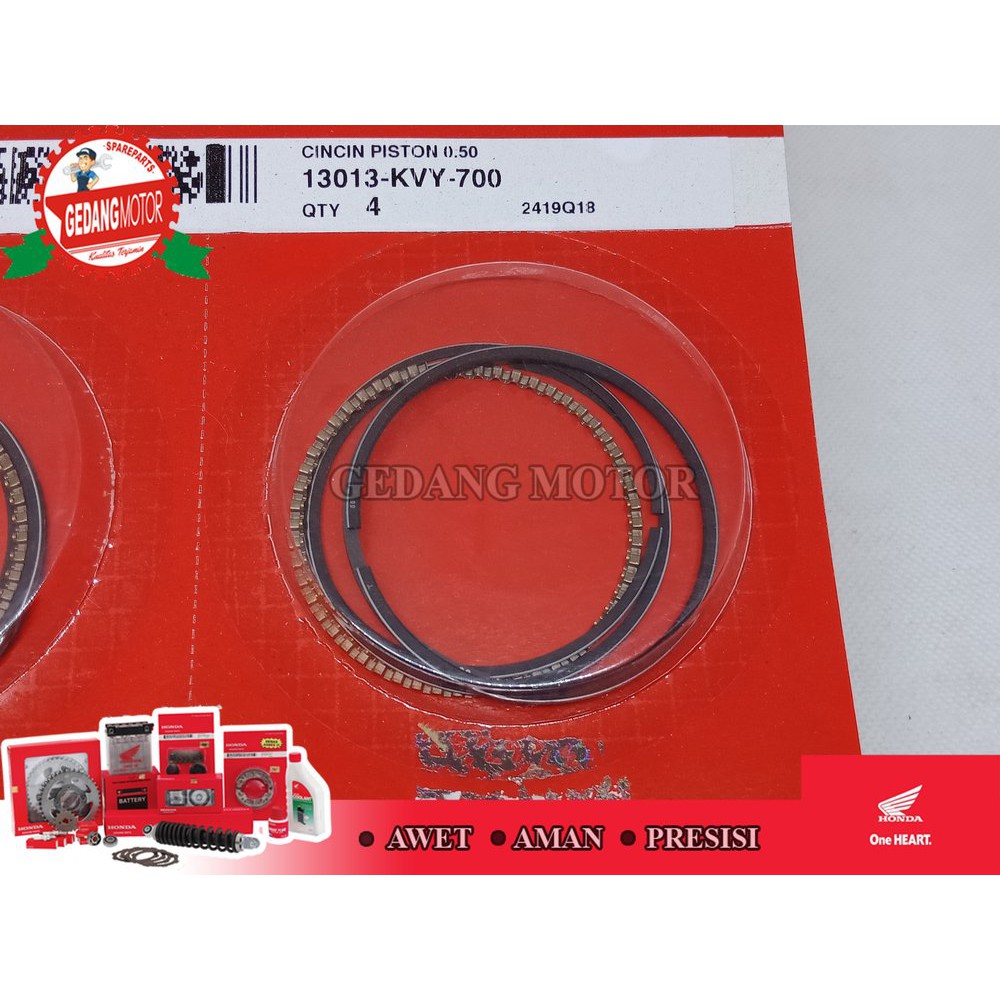 RING SEHER CINCIN PISTON BLOK BEAT SCOOPY SPACY KARBU OS 50 bac1