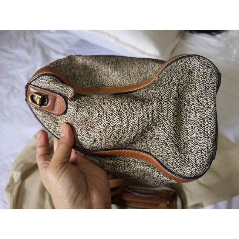 preloved Fossil kendall satchel neutral