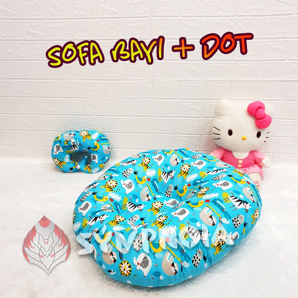 Sofa Bayi Multifungsi + bantal dot
