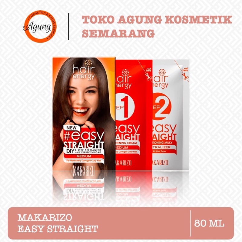 AGUNGSMG - Makarizo Hair Energy Easy Straight Rebonding - rebonding sachet - rebonding murah - pelur