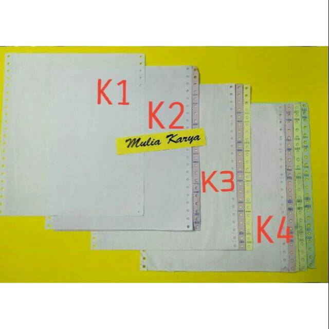

PPOB Continous Form Kertas Komputer 1 ply sd 5 ply . 9.5 x 11 packing ekonomis