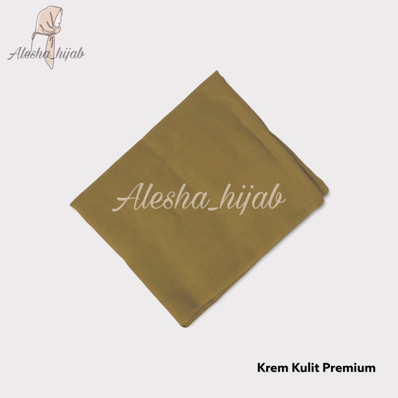Segi Empat Paris | Jilbab Paris | Hijab Paris | Kerudung Paris Polos Premium-Krem Kulit Premium