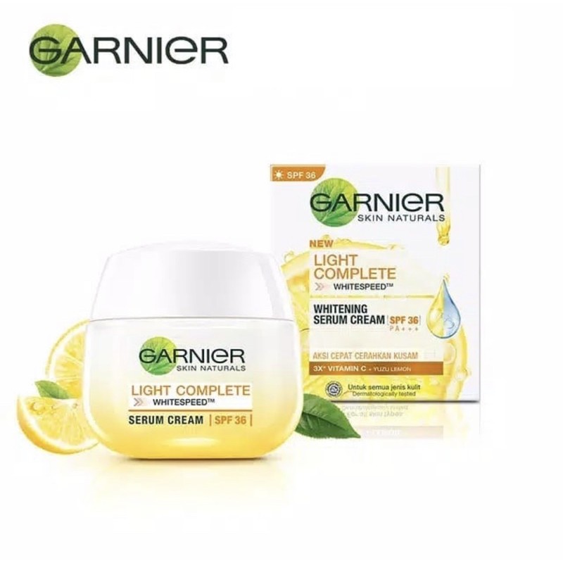 Garnier Light Complete White Speed Serum Cream Extra SPF 19/PA+++ EXP 12/23