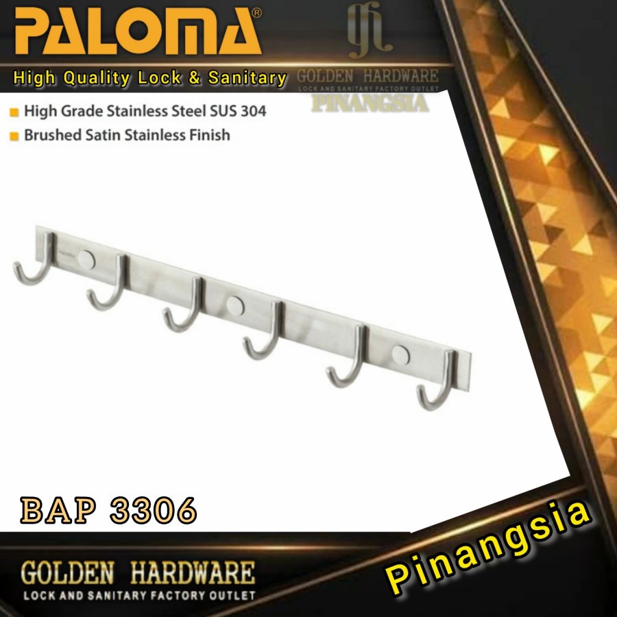 KAPSTOCK GANTUNGAN BAJU KAPSTOK STAINLESS STEEL KAPSTOK PALOMA BAP 3306