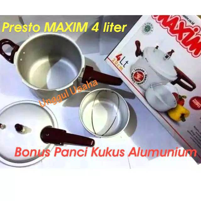 Panci Presto Maxim Maspion 4 Liter EDISI TERBARU