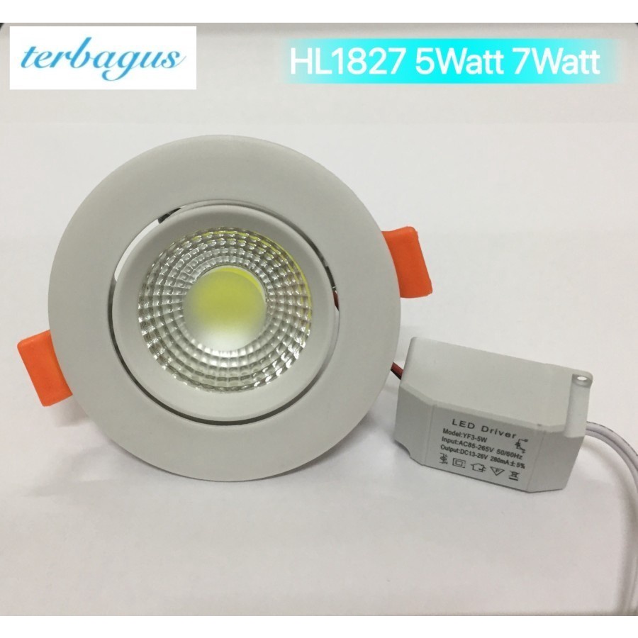 Lampu LED Downlight Lampu Sorot 3W Watt Kuning (Warm White) Spotlight Spot Light Bulb Bohlam