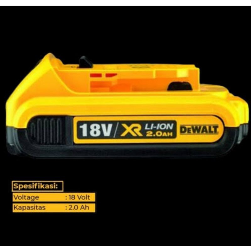 Battery Dewalt Li-Ion Battery XR 18V ( 2.0Ah ) DCB183-KR Acsesories Sperpart Dewalt