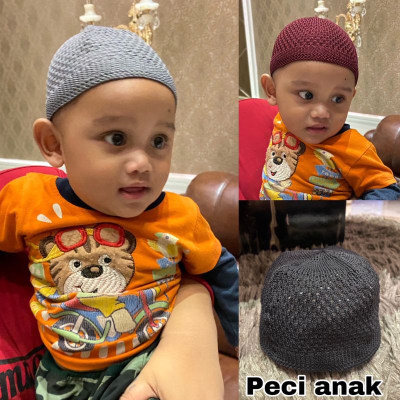 (BAYI 0 - 3 TAHUN) PECI RAJUT SUPER TEBAL PREMIUM POLOS ANAK