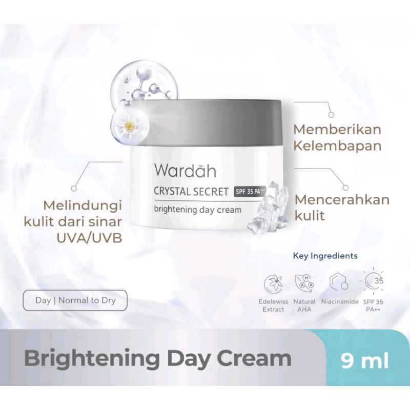 wardah crystal secret day cream