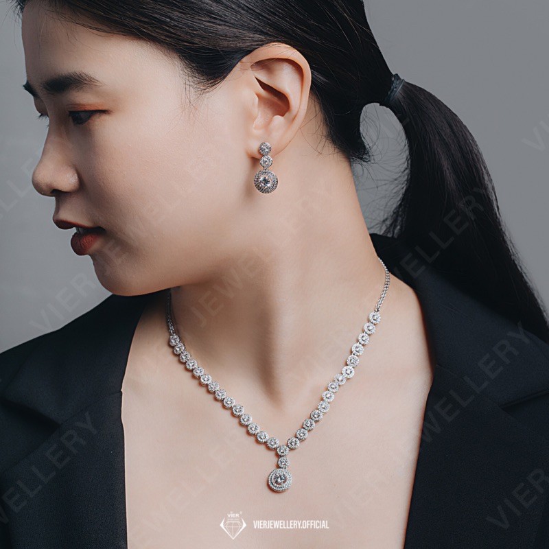 VIER JEWELLERY LUXURY SET 8001 / WEDDING JEWELLERY SET / BRIDE JEWELLERY SET