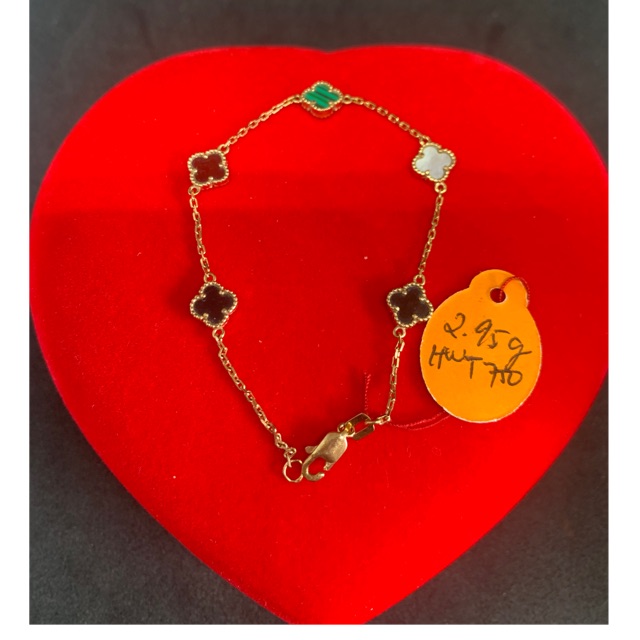 Gelang tangan emas asli rose gold kdr 750 HWT