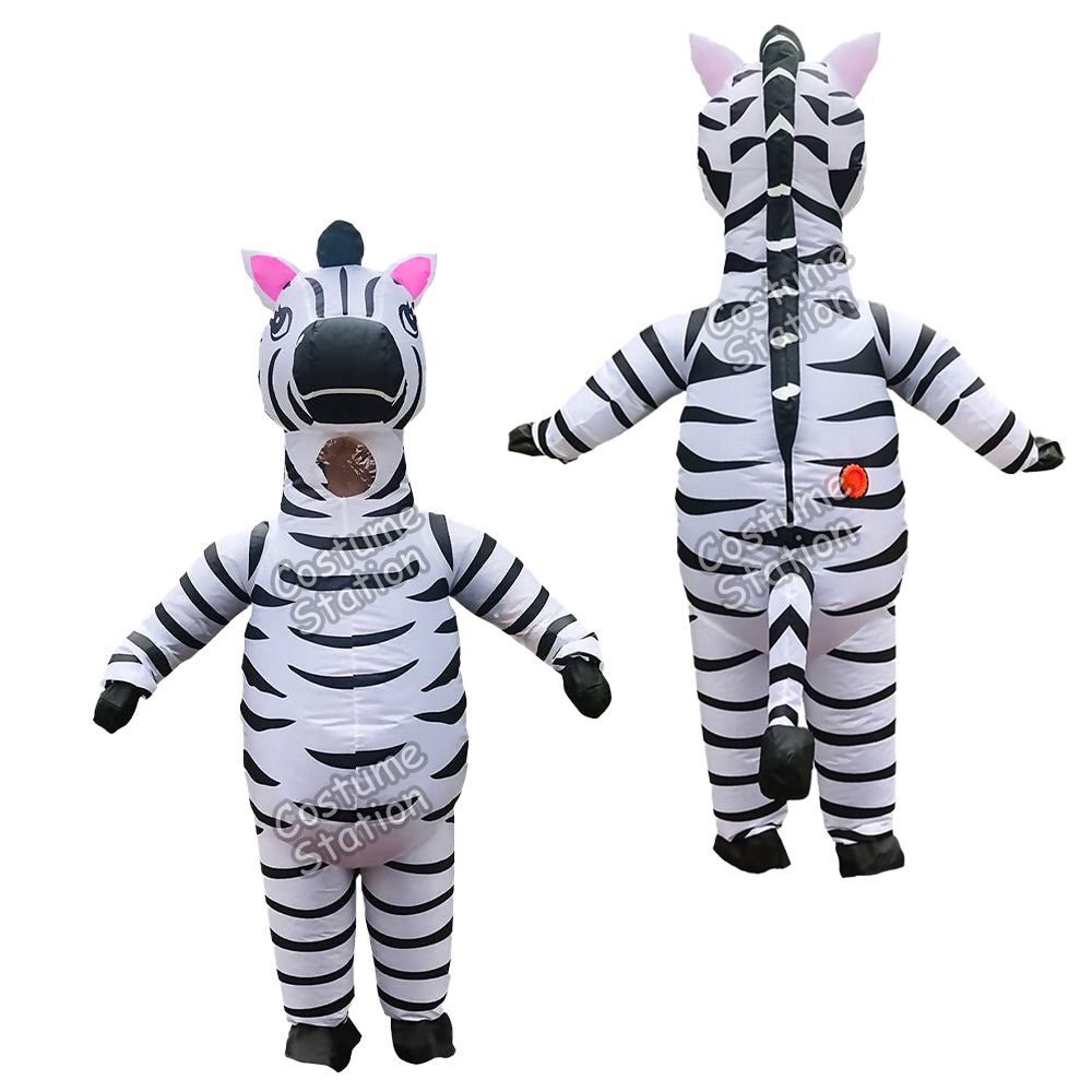 Kostum Zebra / Costume Kuda Animal Hewan Binatang Inflatable pompa angin dewasa