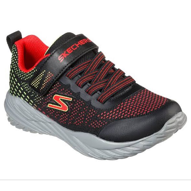 Skechers nitro sprint karvo black red sale 70%