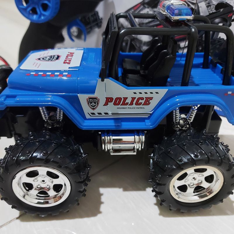 RC MOBIL JEEP OFFROAD POLISI /REMOTE CONTROL MAINAN ANAK