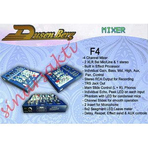 Murah Mixer Dusenberg F4 ( 4 channel ) USB