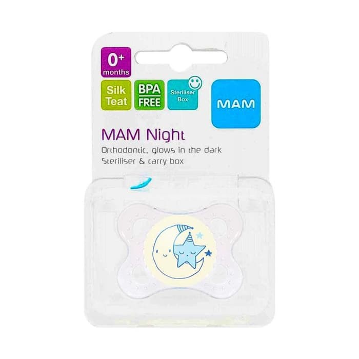 Mam Night Pacifier Orthodontics  0  Months    Glow in the Dark   Motif 1 NH