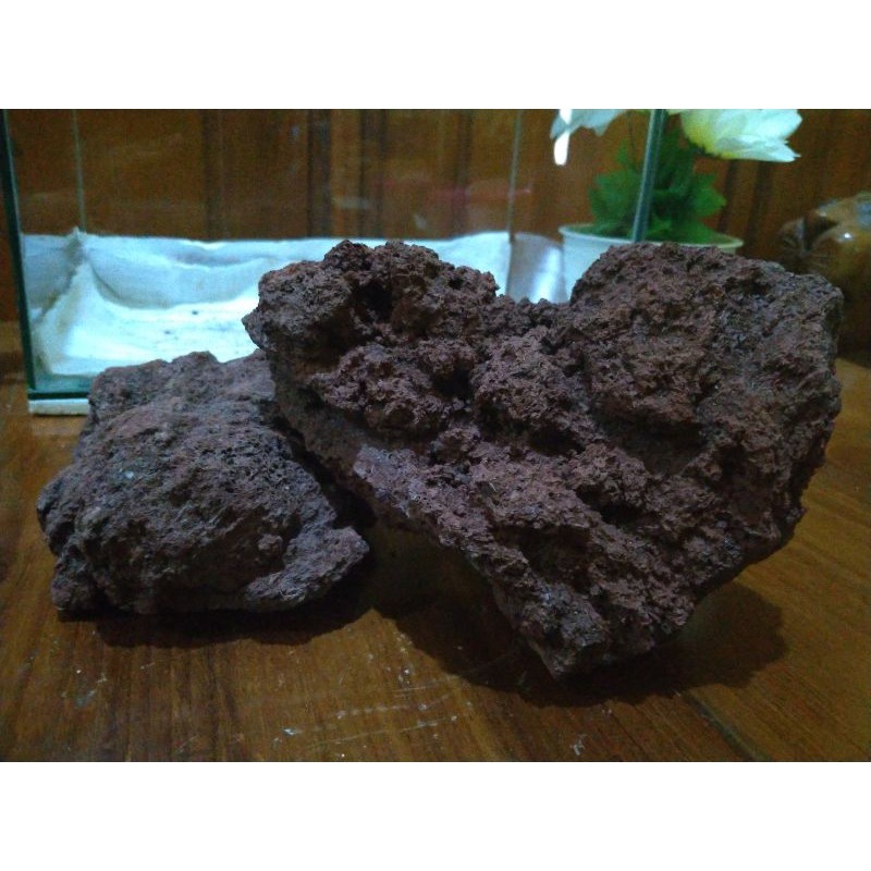 Batu Lavarock-1000gr/Batu Murah/Batu Aquascape/Batu Air Terjun/batu lavarok hitam