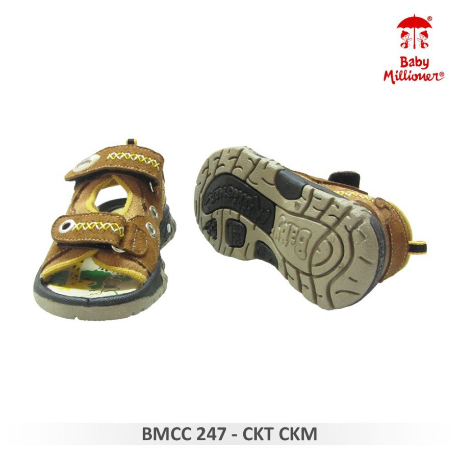 sepatu bayi baby millioner BMCC 247 coklat