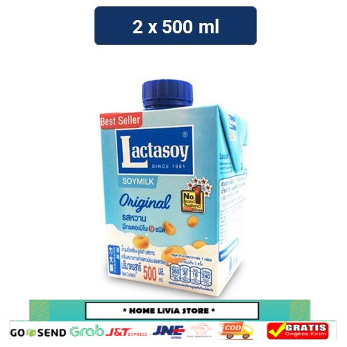 

Lactasoy Susu Kedelai Original 2 x 500 ml