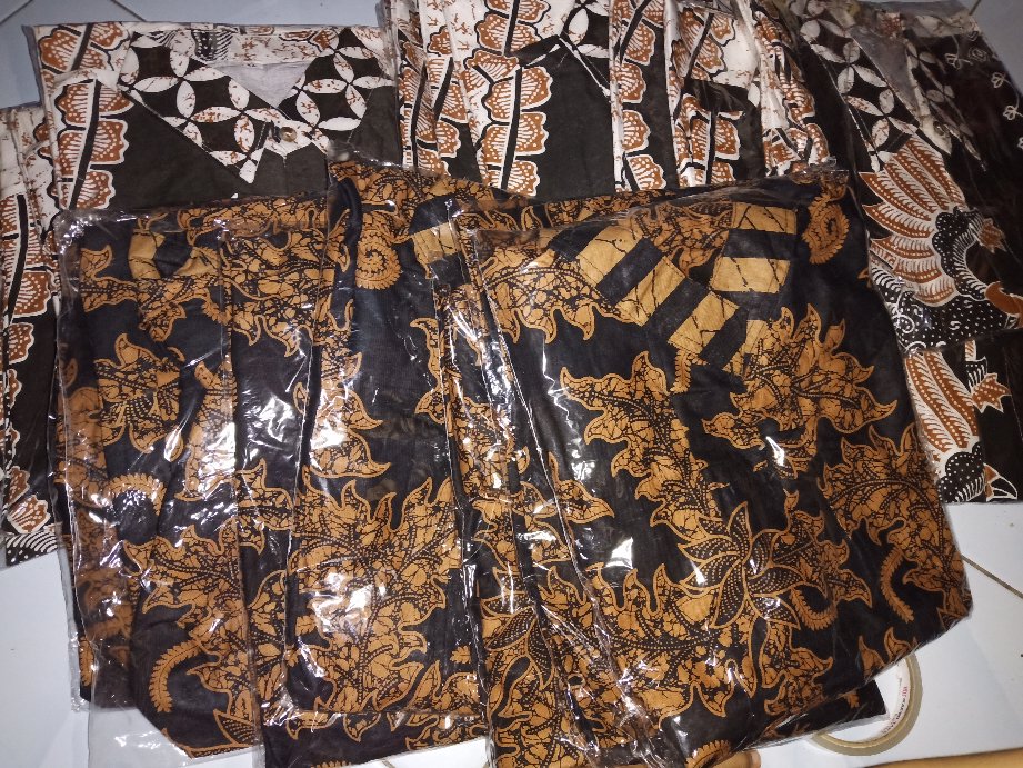 Bswart Batik Hrb026 Kenongo Hem Pendek Padi Pekalongan M L Xl Batik Pria Murah Modern Grosir