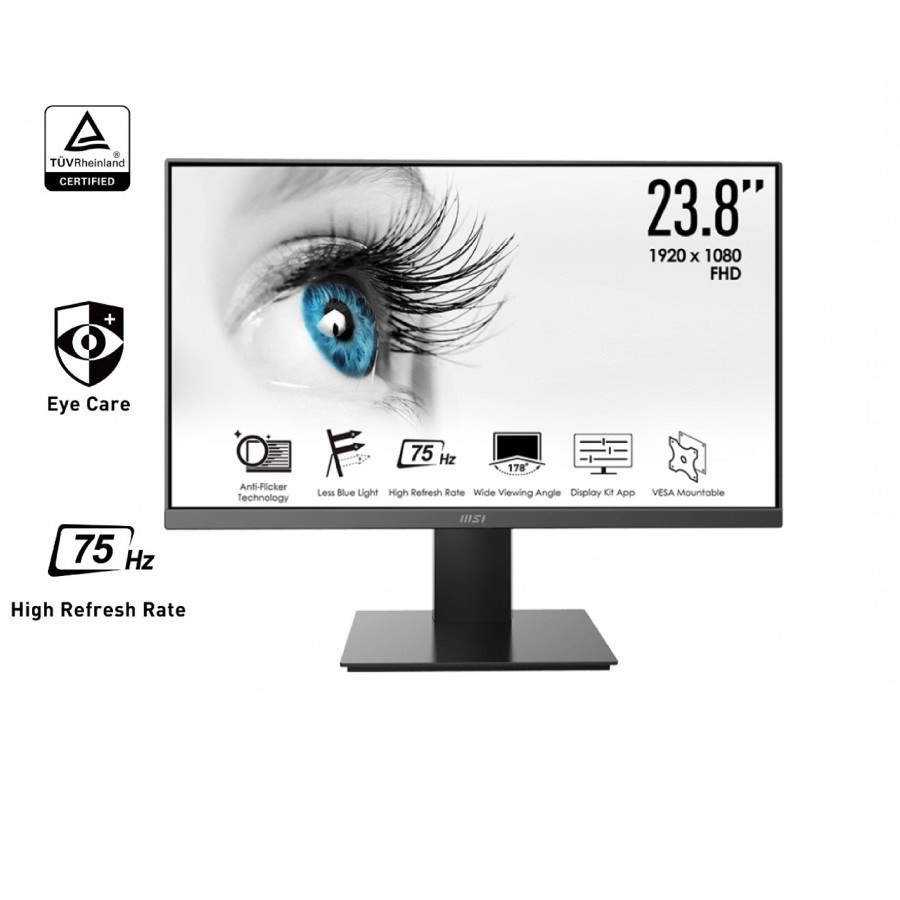 MSI Pro MP241X 23.8inch 75Hz Full HD Gaming LED Monitor