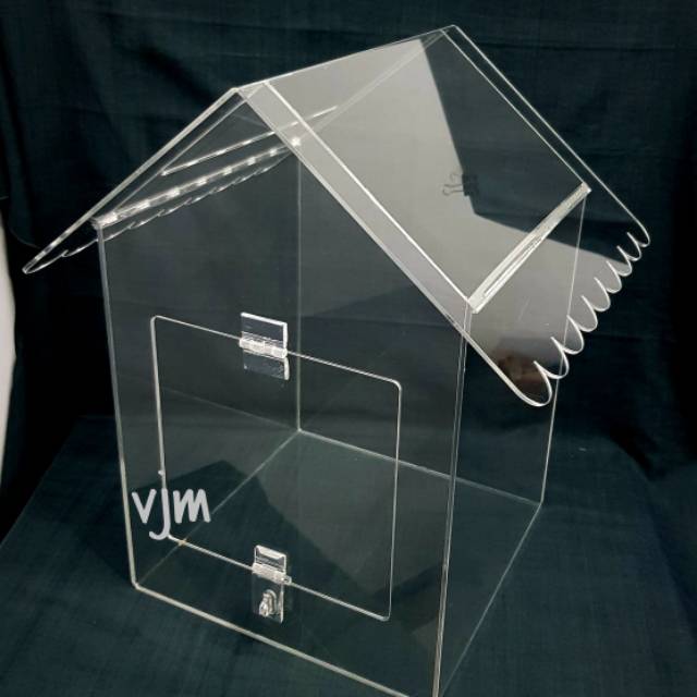 

Acrylic kotak amal Rumah (bisa untuk masuk kertas A4 tanpa di lipat)