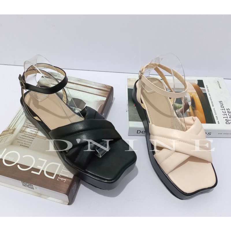 MERRY Sandal flatporm wedges spon silang DN 17