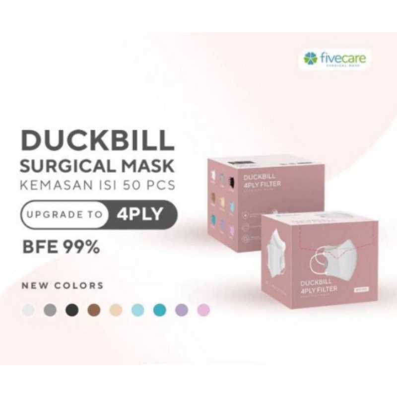 Fivecare Duckbill Masker Medis 4 Ply