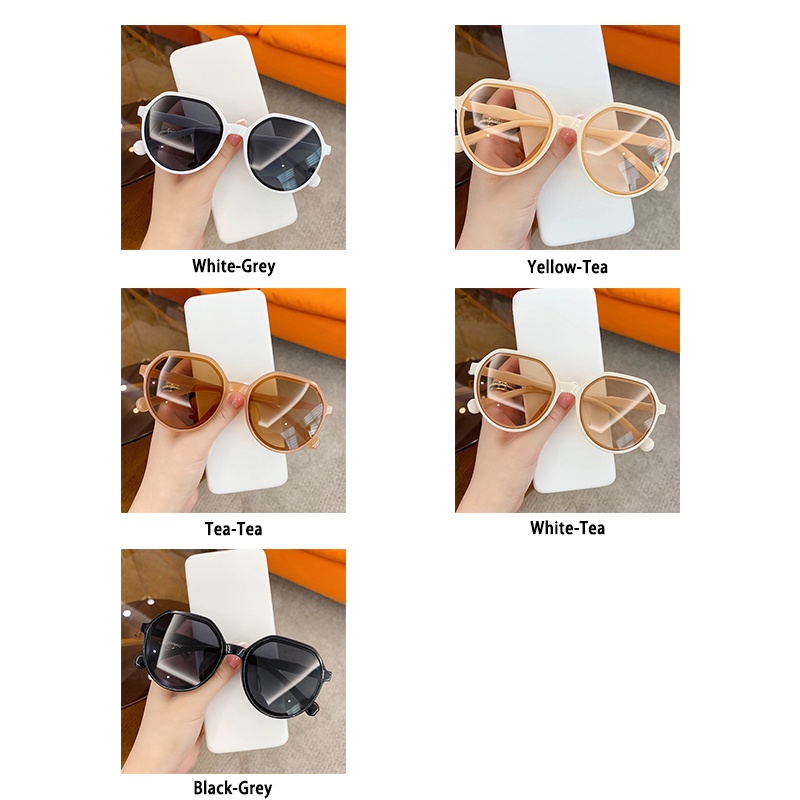 INS✨Korea Kacamata Hitam Retro Sunglasses Klasik Frame Besar Kaca mata Lensa UV400 Untuk Eyeglasses Fashion Wanita Pria Import COD Ready Stock