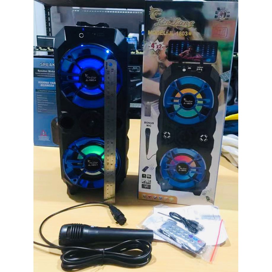 Speaker Bluetooth Karaoke Free Mic JL1803