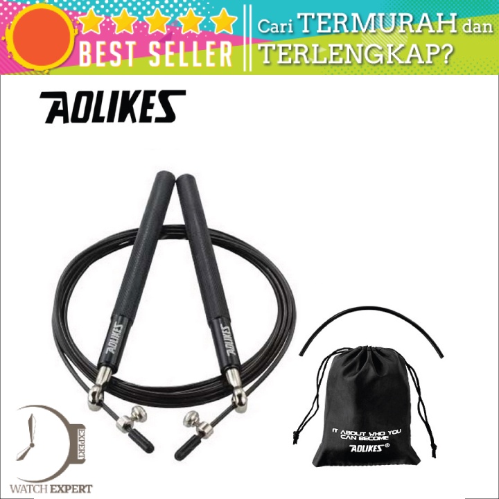 Bisa COD Tali Skipping Jump Rope Steel Wire Bearing - AOLIKES 3202