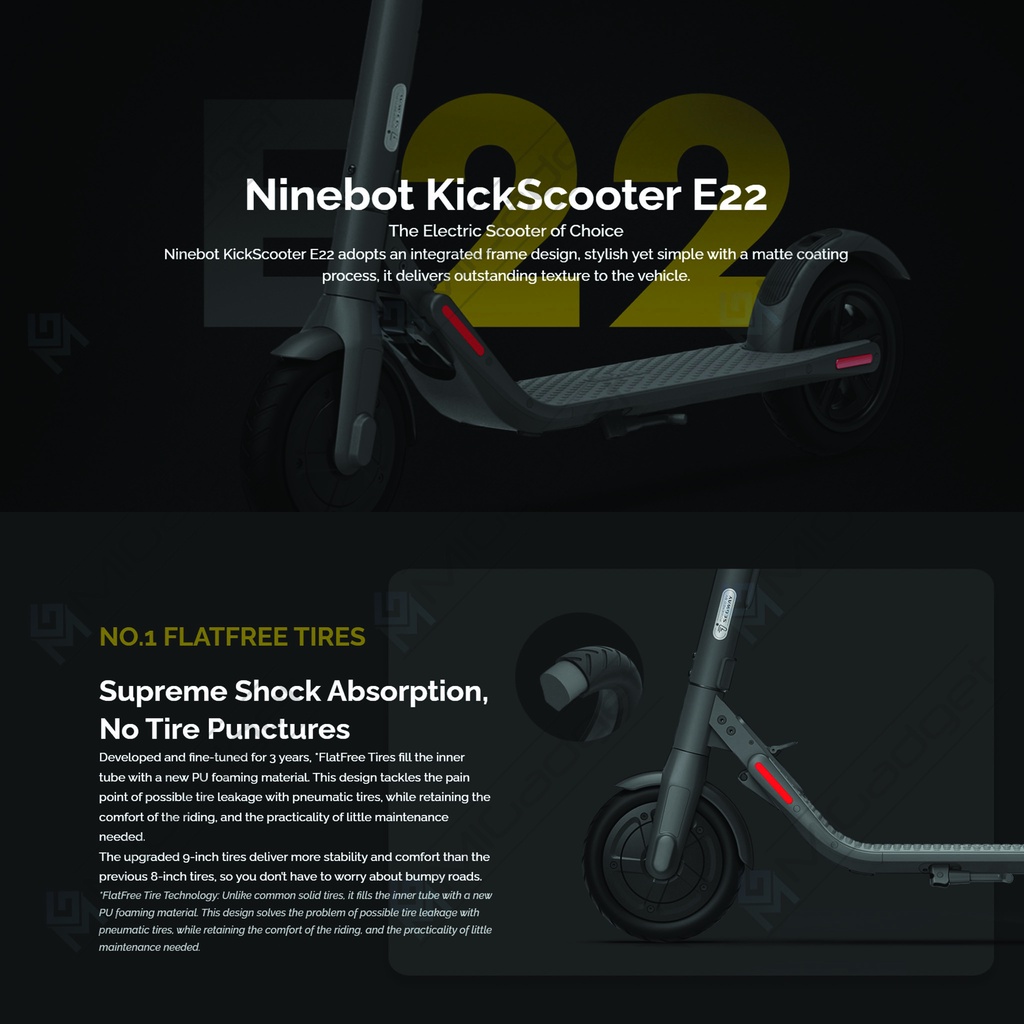 Segway Ninebot Kickscooter E22 E 22 - Skuter Elektrik