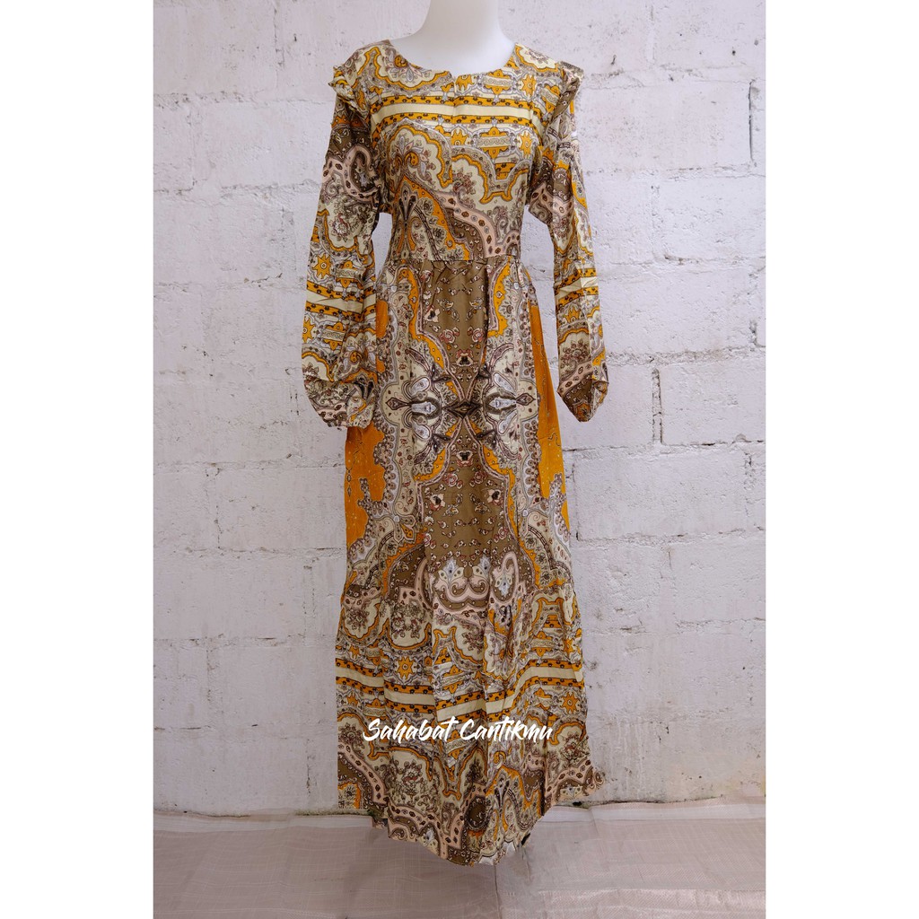 Gamis Batik Maharani Etnik terbaru