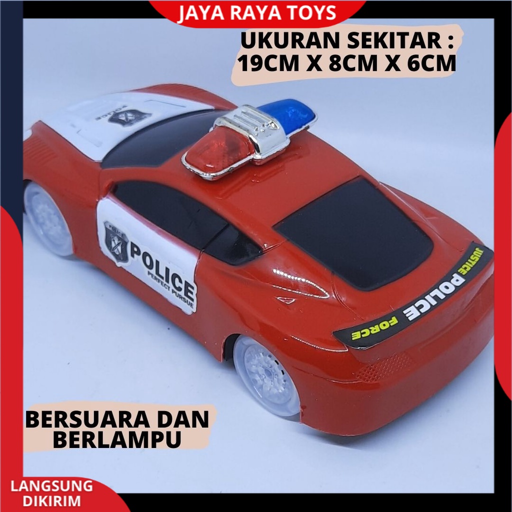 Mobil Polisi Ban Nyala Musik Lampu Police Car Mainan Anak Mobilan Polisi Baterai Bump And Go