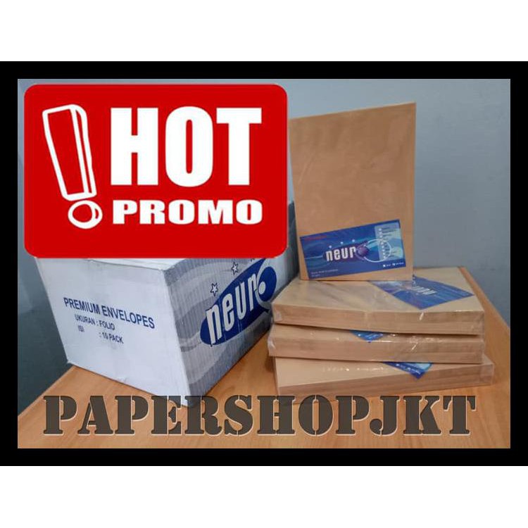 

Big Sale Hot Promo!!! Neuro Amplop Coklat Ukuran Folio Seal Terjamin