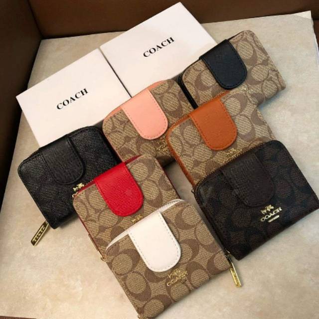 Balanzo Dompet lipat mini/ dompet coach free box
