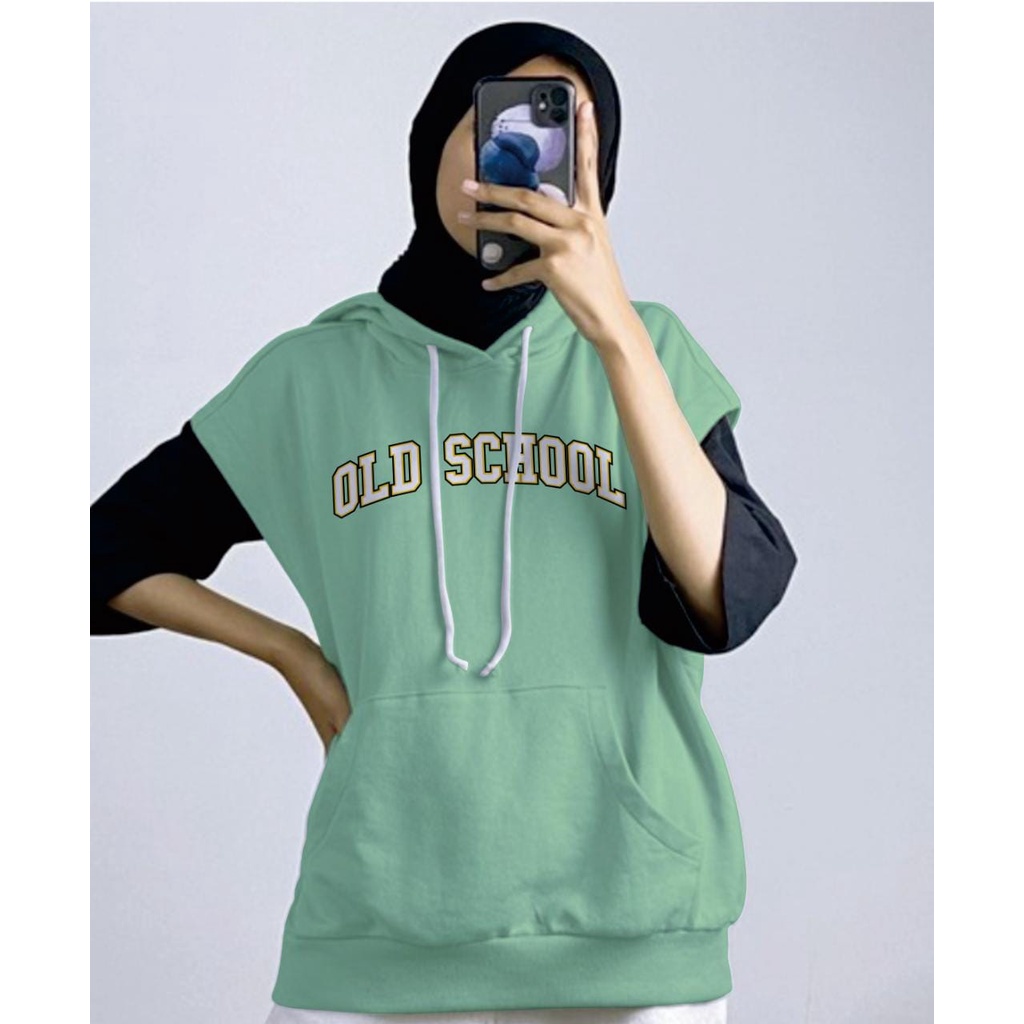 VEST HOODIE OLD SCHOOL UNISEX - VEST KEKINIAN TERLARIS