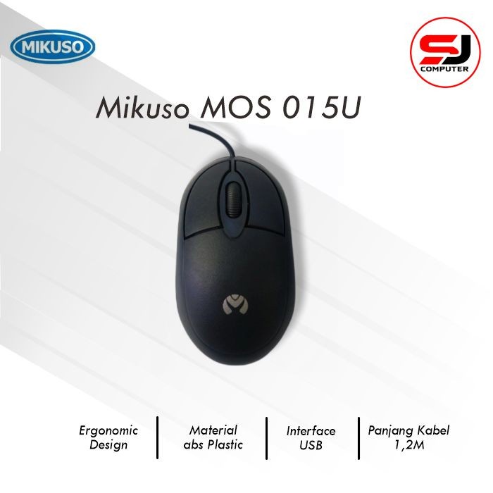 Mouse Optical Nisuta Mikuso MOS 015U Usb Kabel - Mouse Usb Kabe