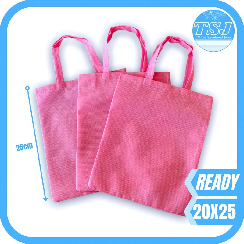 CV. Tas Spunbond Jaya | Tas Spunbond Murah Size 20X25 cm POLOS - Tas Spunbond Ponorogo - F20.25