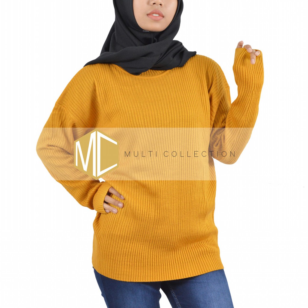 BOXY ABG PREMIUM - Baju Rajut Korea - Sweater Rajut Wanita - boxy sweater - sweater oversize - Rajut-2