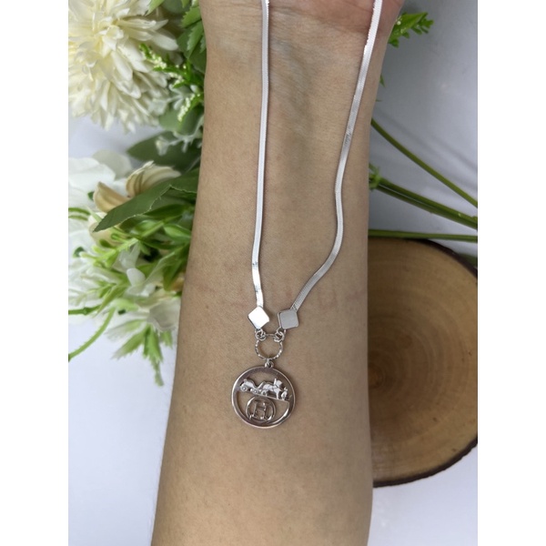 Kalung koye emas putih H terbaru kadar muda