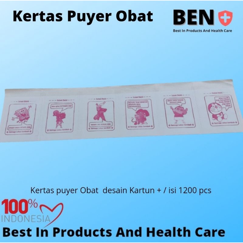 Kertas puyer Logo kartun Murah