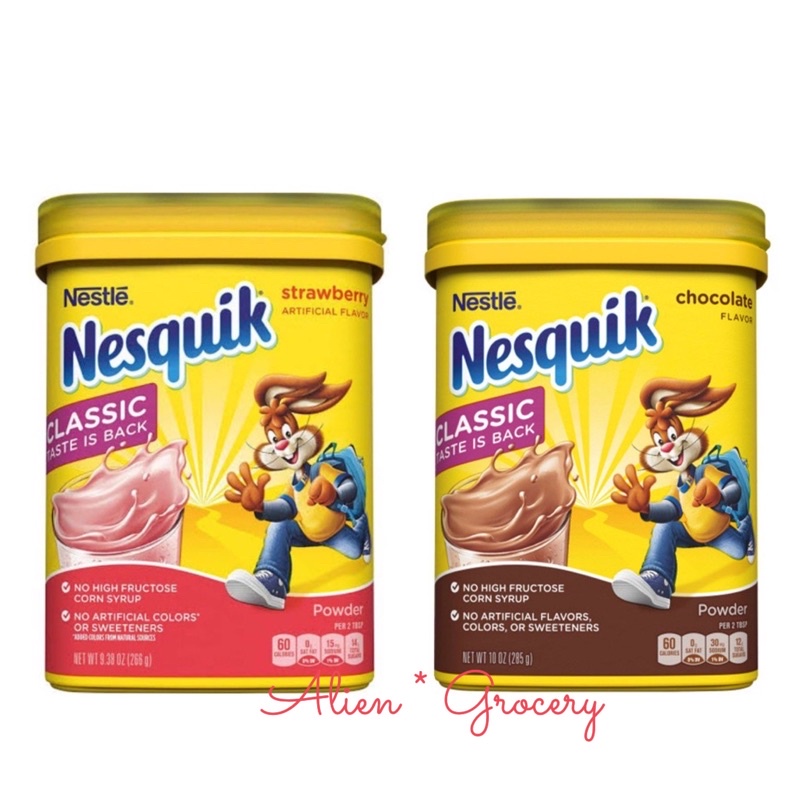 Nesquik Nesquick Nestle Coklat Chocolate Strawberry Bubuk Powder 285gr