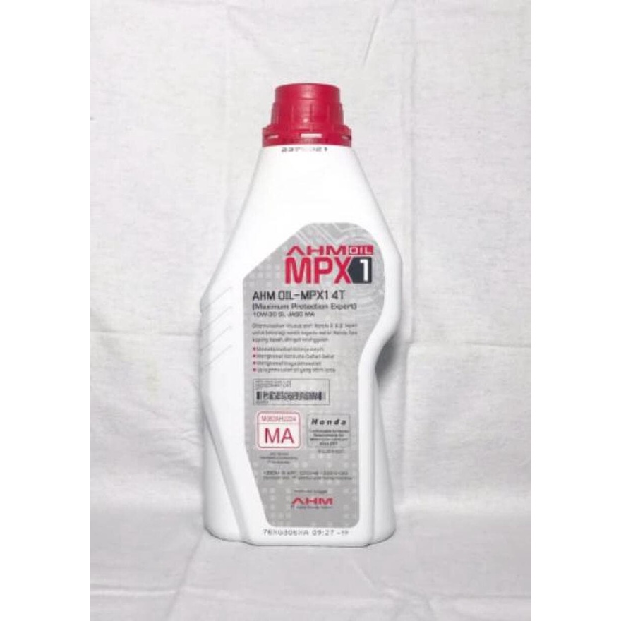 OLI MOTOR HONDA AHM OIL MPX 1 SAE 10W-30 SL ISI 1 LITER