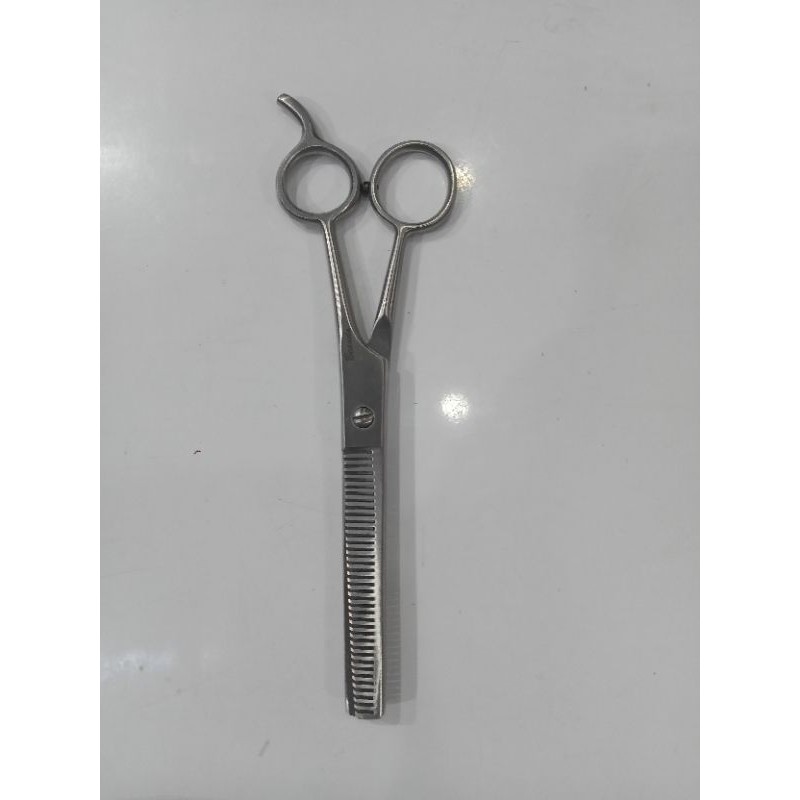 Gunting Penipis/Sasak Rambut 2 Sisi 7,5" Handmade pakistan