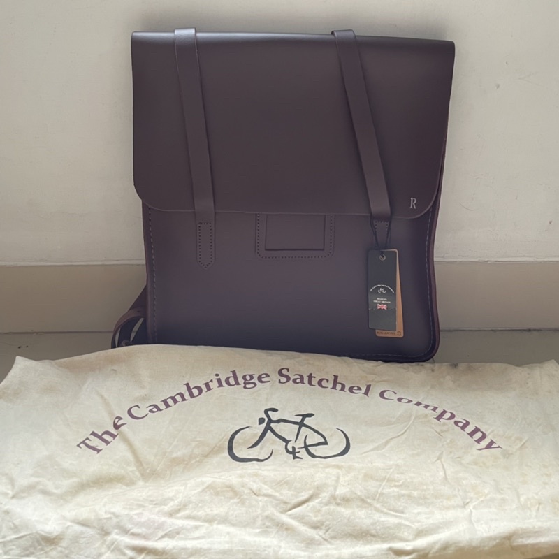 Preloved Cambridge Satchel Folio Backpack Oxblood