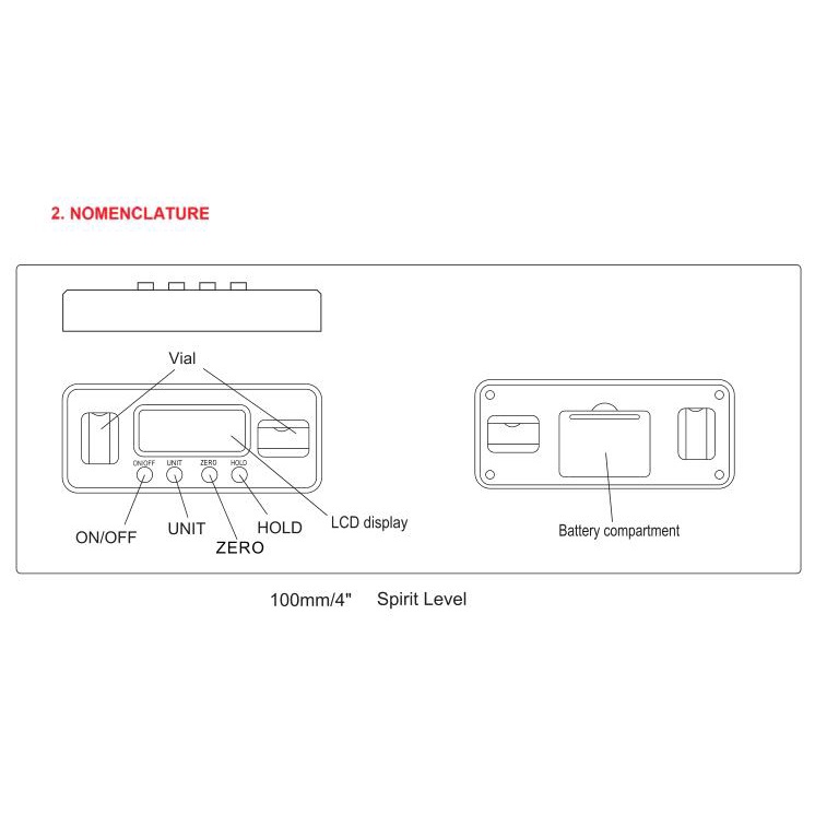 Alat Ukur Sudut Digital - Alat Ukur Kemiringan Digital Inclinometer Level with Magnetics Angle Measuring